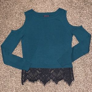 Lace Trim Sweater